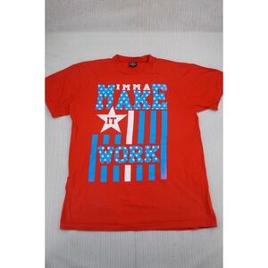 Flying Horse Shirt Mens 4XL Red Imma Make it Work Hip Hop Streetwear